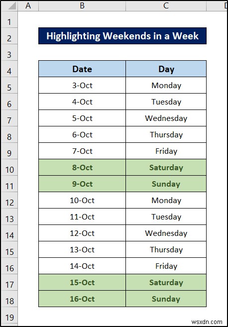 Conditional Formatting with Formula in Excel