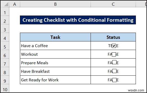 Conditional Formatting with Formula in Excel