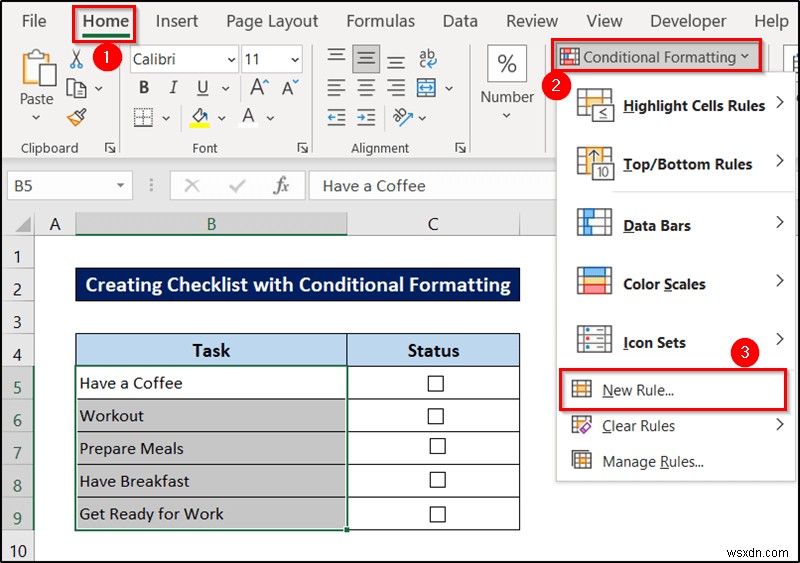 Conditional Formatting with Formula in Excel