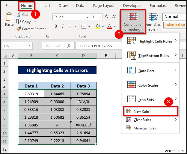 Conditional Formatting with Formula in Excel