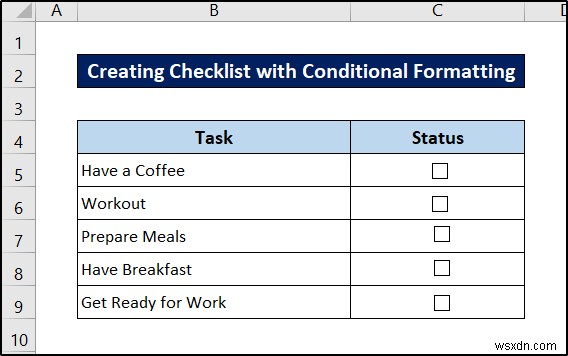 Conditional Formatting with Formula in Excel
