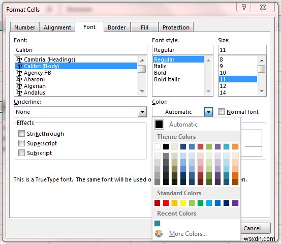 Change the color of text and background of cells – An Excel Font and Fill Color Complete Guide