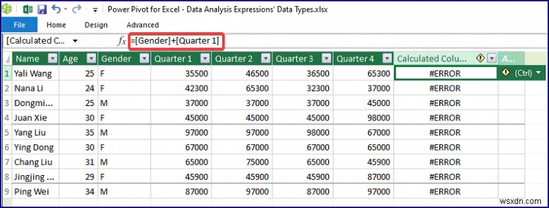 DAX Data Types and Other Aspects (Checking & Handling Errors)