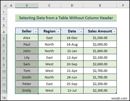 How to Use Table Reference with Excel VBA (20 Examples)