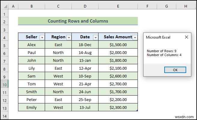 How to Use Table Reference with Excel VBA (20 Examples)