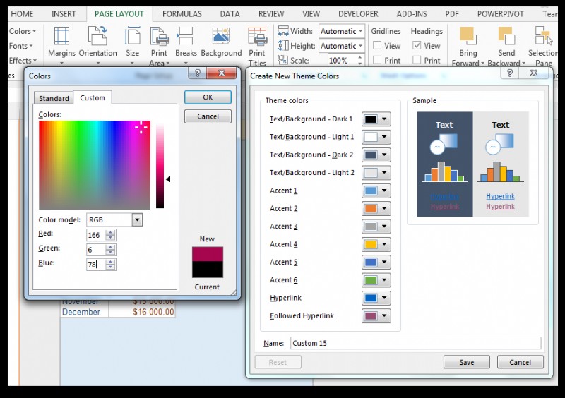 How to Modify Theme Color, Font, & Effects & Create Custom Excel Theme