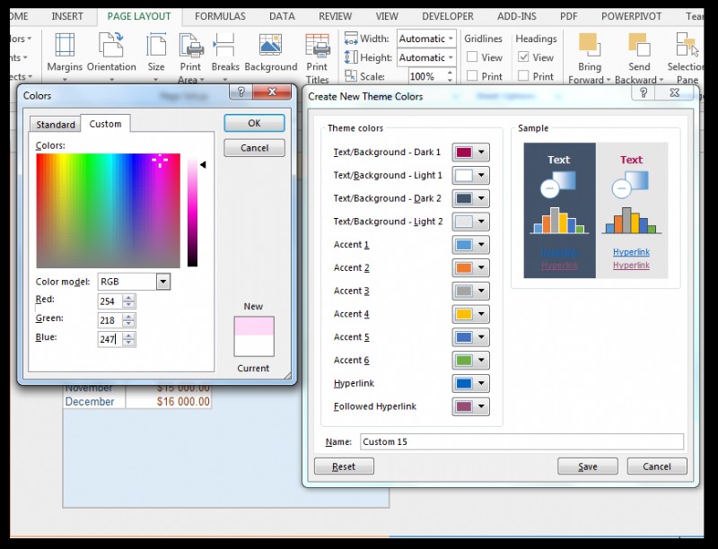 How to Modify Theme Color, Font, & Effects & Create Custom Excel Theme