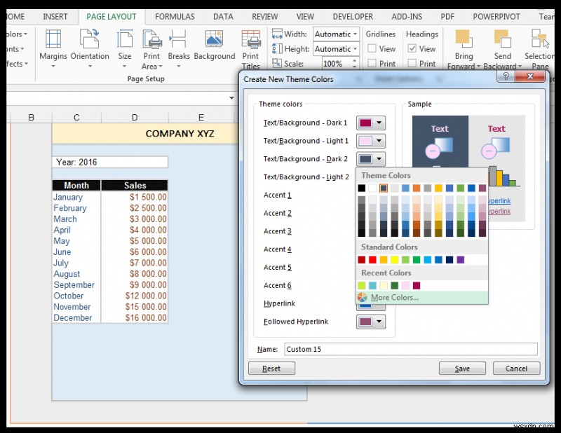 How to Modify Theme Color, Font, & Effects & Create Custom Excel Theme