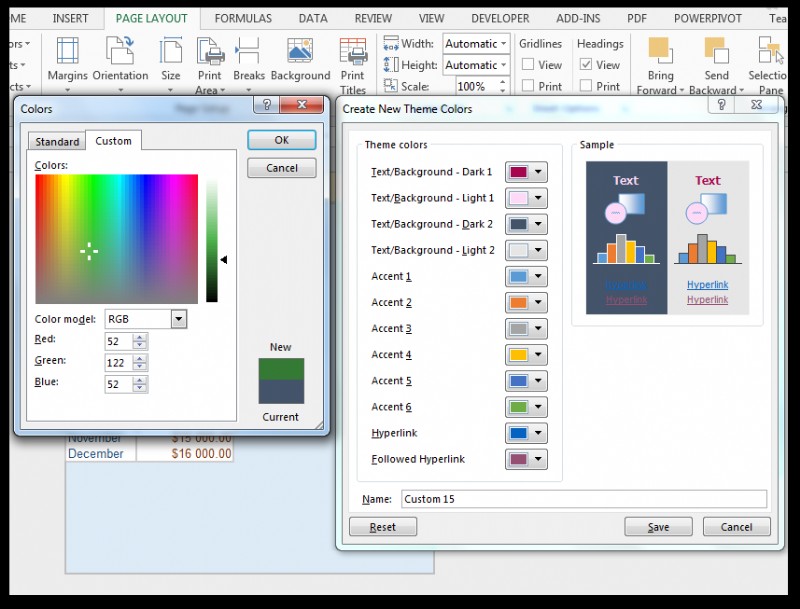 How to Modify Theme Color, Font, & Effects & Create Custom Excel Theme