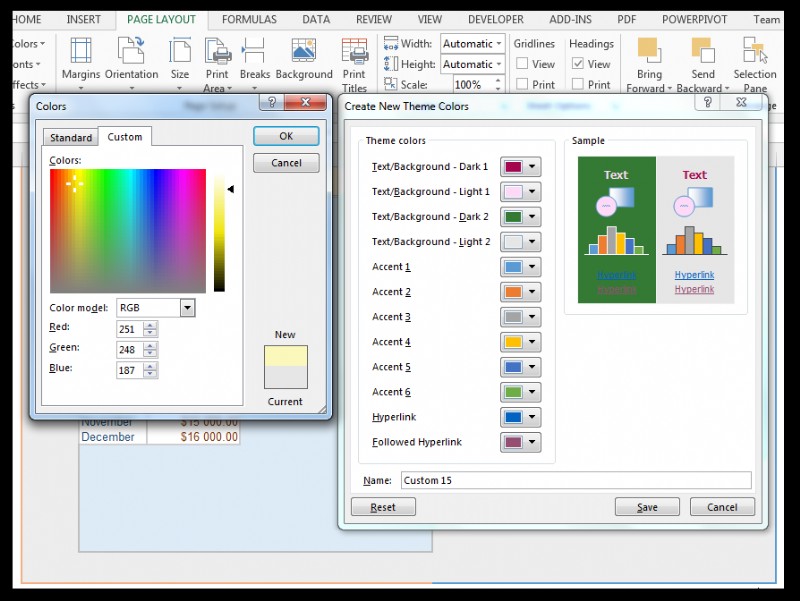 How to Modify Theme Color, Font, & Effects & Create Custom Excel Theme