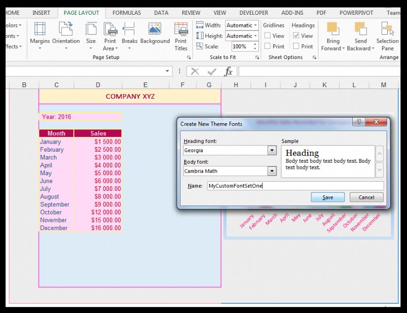 How to Modify Theme Color, Font, & Effects & Create Custom Excel Theme
