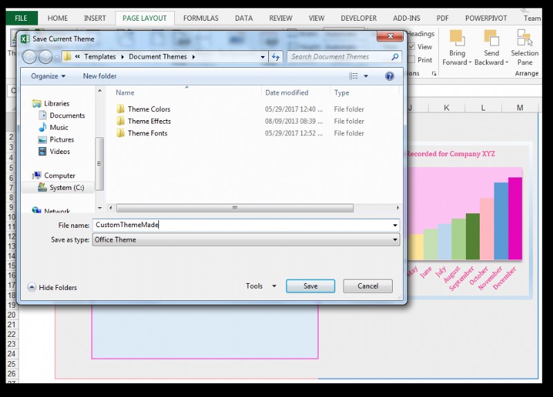 How to Modify Theme Color, Font, & Effects & Create Custom Excel Theme