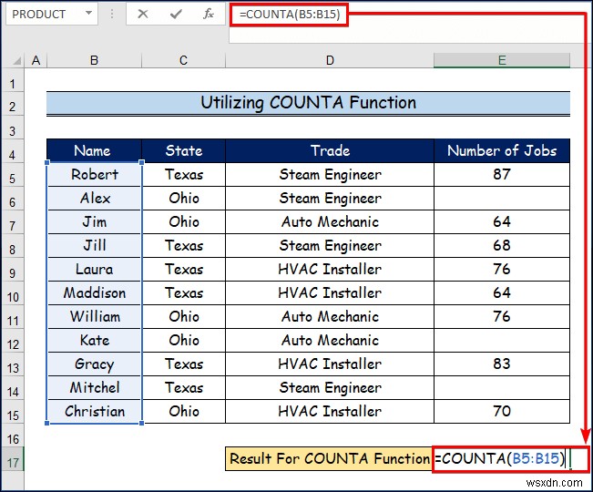 How to Use Different Types of COUNT Functions in Excel (5 Ways)