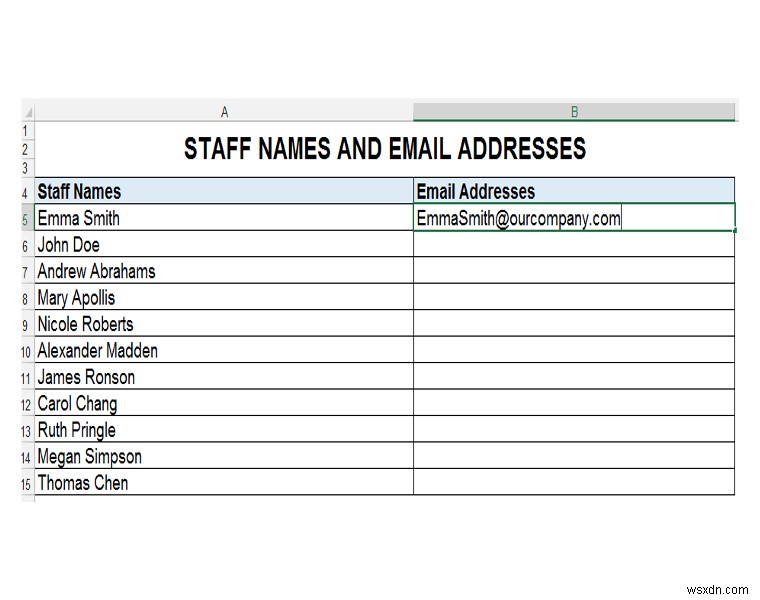 Creating Email Addresses from a Single Column with Flash Fill, TEXT Formulas & Commentator’s Text Formula Suggestions