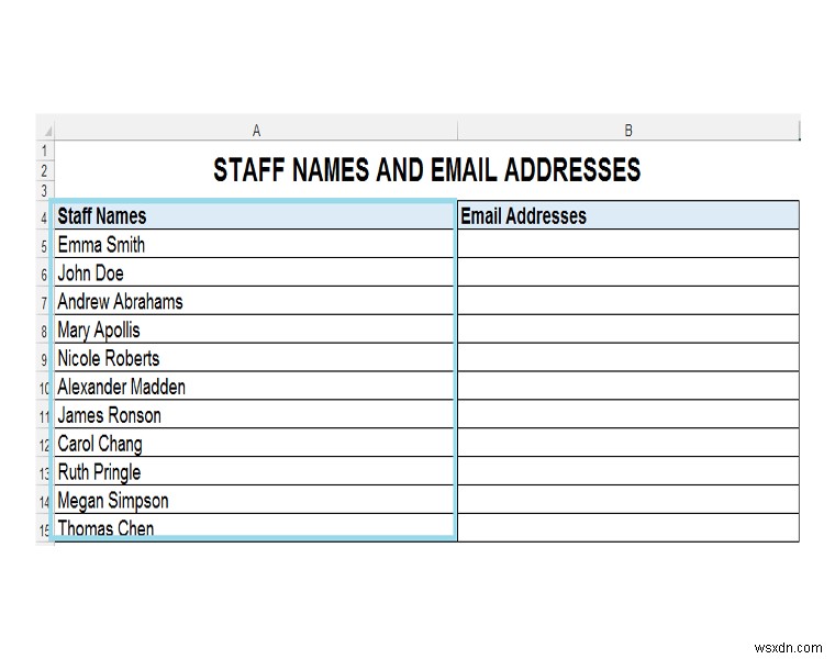 Creating Email Addresses from a Single Column with Flash Fill, TEXT Formulas & Commentator’s Text Formula Suggestions