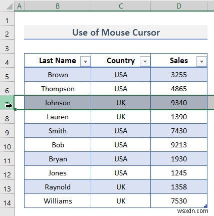 Navigating Excel Table (7 Simple Techniques)