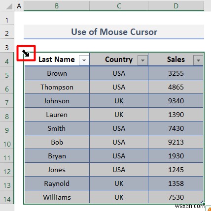 Navigating Excel Table (7 Simple Techniques)