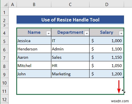 How to Insert or Delete Rows and Columns from Excel Table