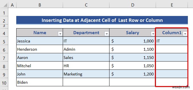 How to Insert or Delete Rows and Columns from Excel Table