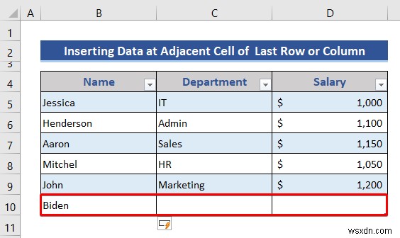 How to Insert or Delete Rows and Columns from Excel Table