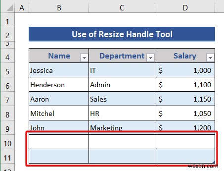 How to Insert or Delete Rows and Columns from Excel Table