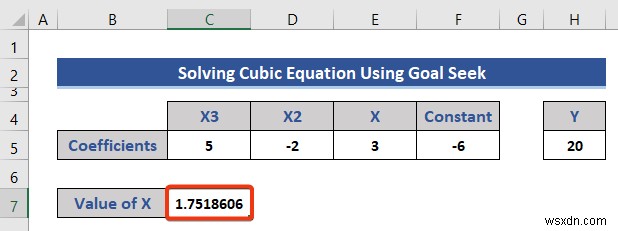 Solving Equations in Excel (5 Useful Examples)