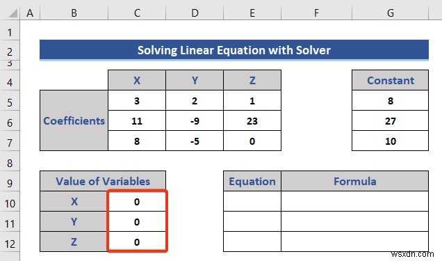 Solving Equations in Excel (5 Useful Examples)