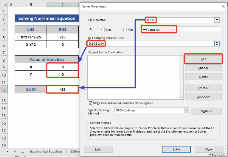 Solving Equations in Excel (5 Useful Examples)