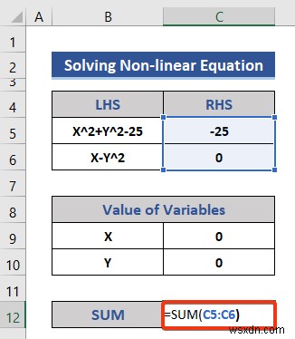 Solving Equations in Excel (5 Useful Examples)