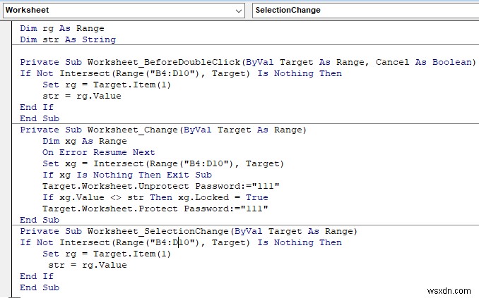How to Lock and Unlock Cells in Excel Using VBA