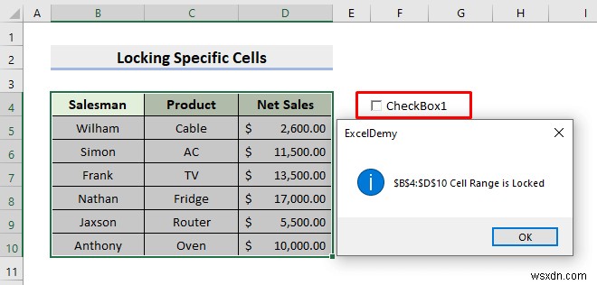 How to Lock and Unlock Cells in Excel Using VBA