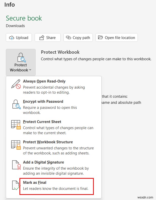 Microsoft Excel Security Tips: Secure Workbook & Worksheet