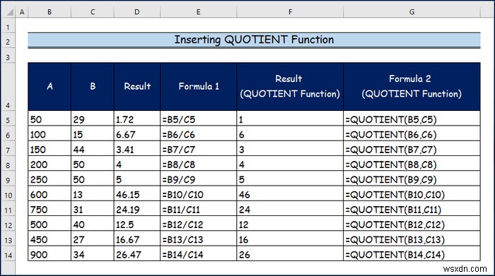 How to Divide Columns in Excel (8 Easy Ways)