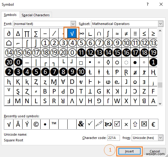 How to Insert Square Root Symbol in Excel (8 Easy Ways)