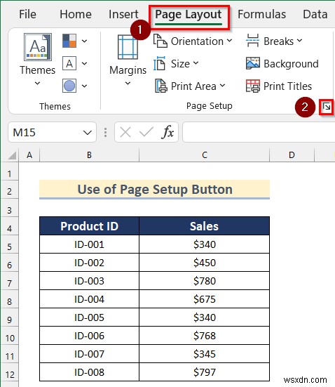 Perform Commands to Center the Selected Worksheets in Excel