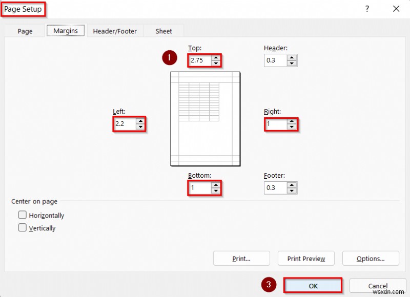 Perform Commands to Center the Selected Worksheets in Excel