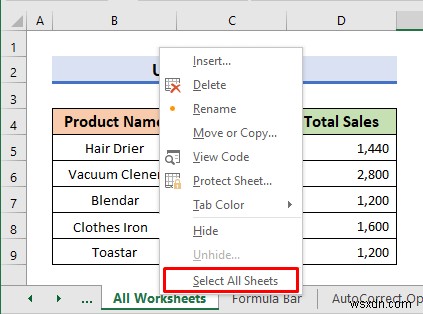 How to Perform a Spelling Check on the Active Worksheet in Excel