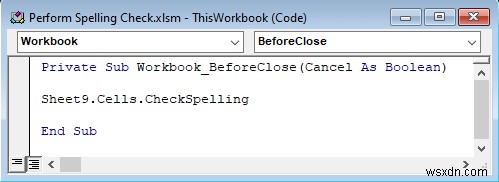 How to Perform a Spelling Check on the Active Worksheet in Excel