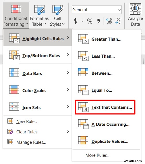 Apply Conditional Formatting Based on Another Text Cell in Excel