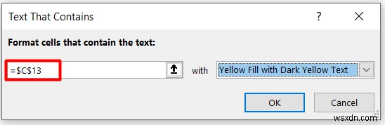 Apply Conditional Formatting Based on Another Text Cell in Excel