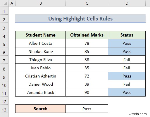 Apply Conditional Formatting Based on Another Text Cell in Excel