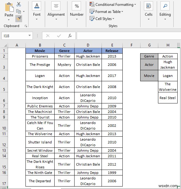 How to Extract Data From Table Based on Multiple Criteria in Excel