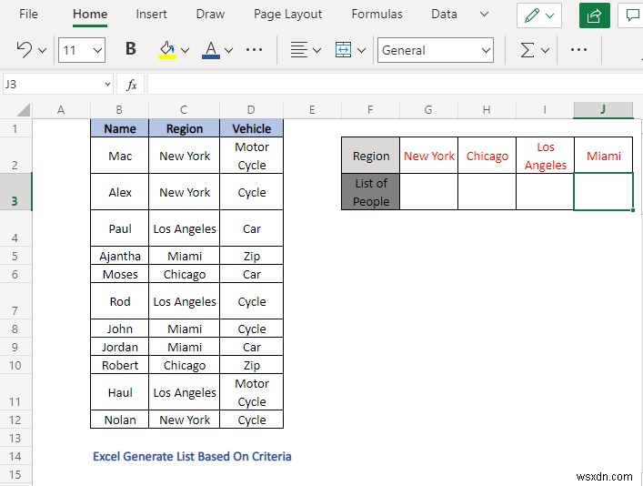 How to Generate List Based on Criteria in Excel (4 Methods)
