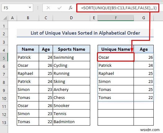 Create a Unique List in Excel Based on Criteria (9 Methods)