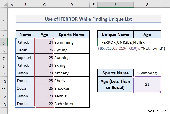 Create a Unique List in Excel Based on Criteria (9 Methods)