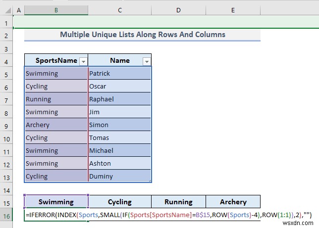Create a Unique List in Excel Based on Criteria (9 Methods)