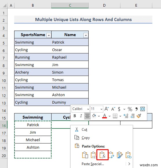Create a Unique List in Excel Based on Criteria (9 Methods)