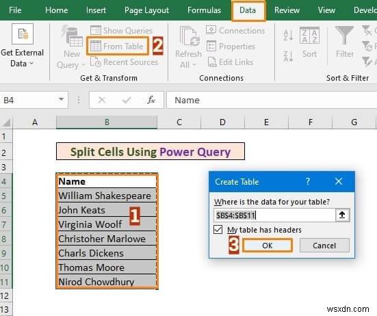 How to Split One Cell into Two in Excel (5 Useful Methods)