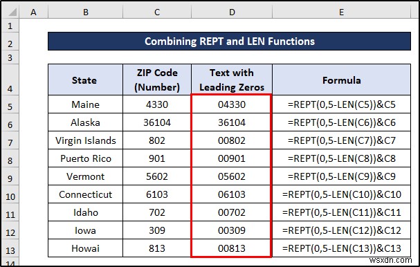 How to Convert Number to Text with Leading Zeros in Excel