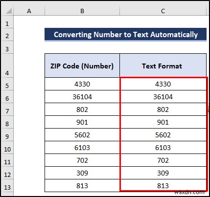 How to Convert Number to Text with Leading Zeros in Excel